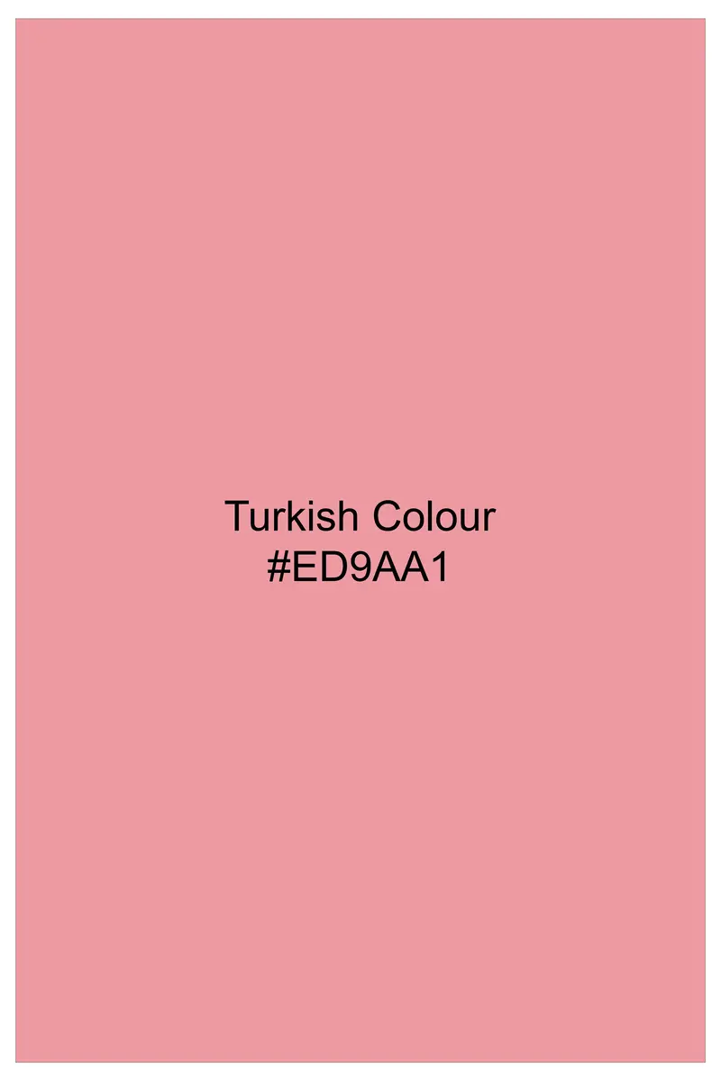 Turkish Pink Embroidered Tuxedo Blazer 9