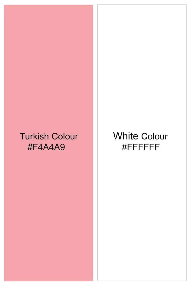 Turstrip-Turkish Perch And Bright White Striped Premium Cotton Shorts 7