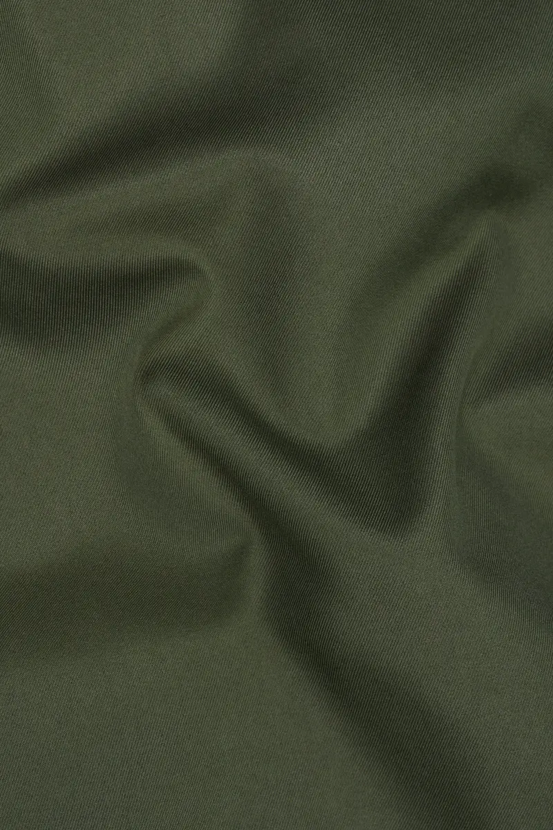 Twill Green Double Breasted Blazer 3