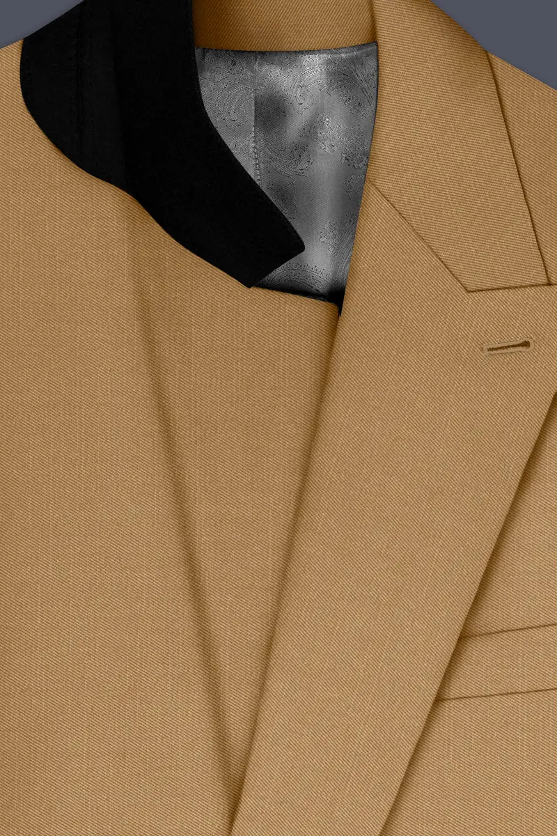 Twine Beige Wool Rich Double Breasted Suit 5