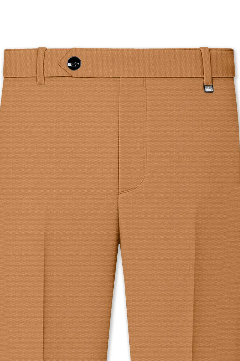 Twine Brown Dobby Textured Single Breasted Suit 12