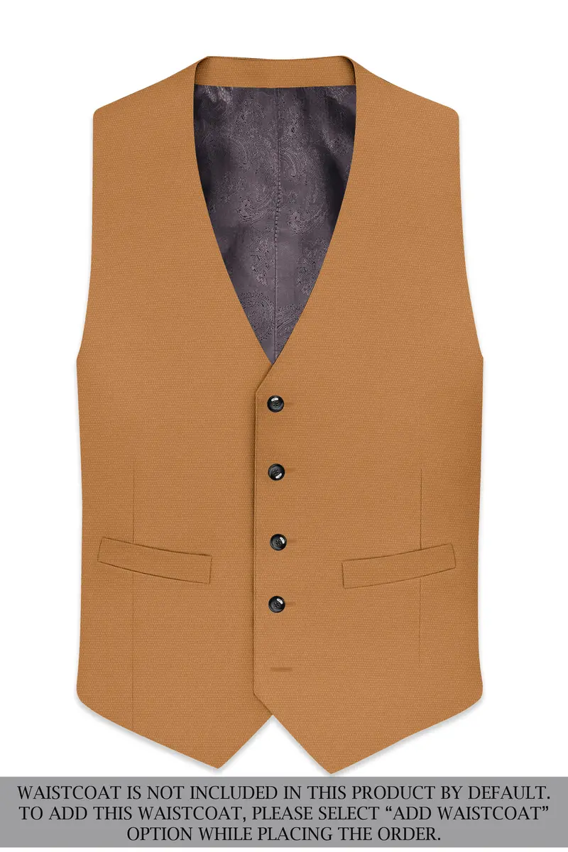 Twine Brown Dobby Textured Single Breasted Suit 16