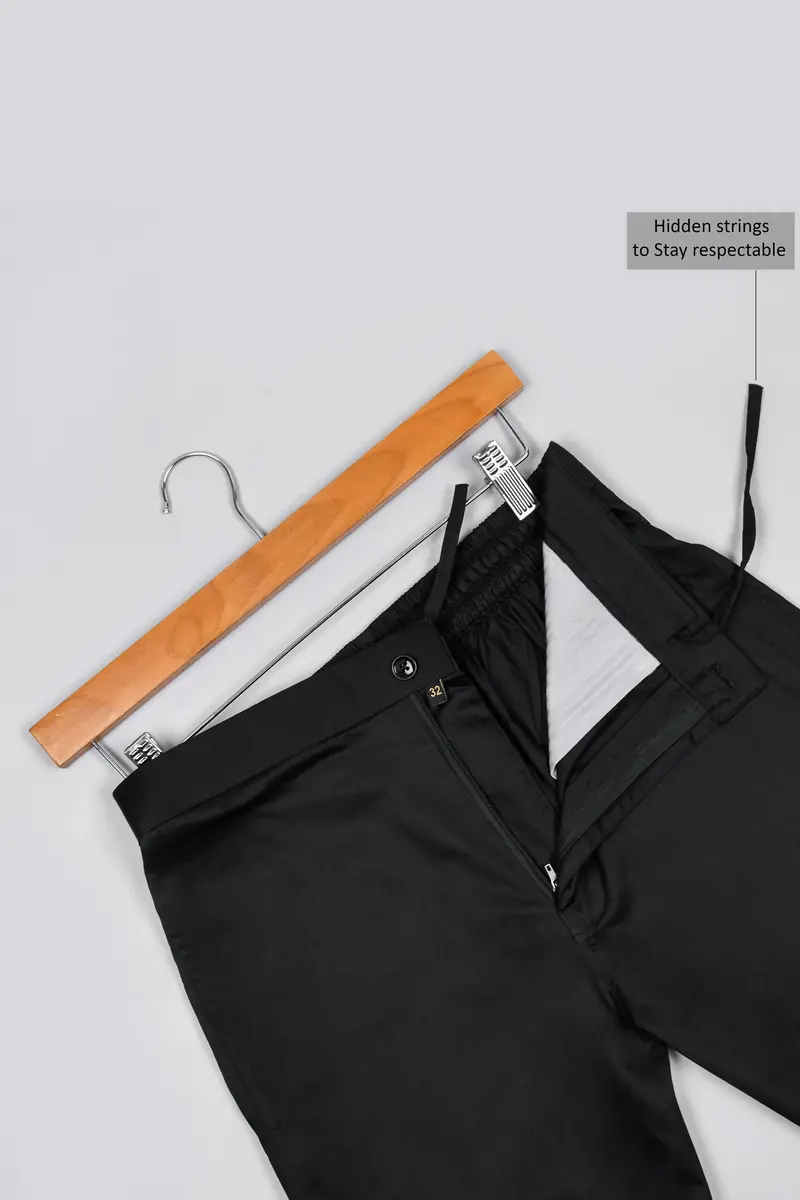 Two Black Premium Cotton Lounge Pants 7