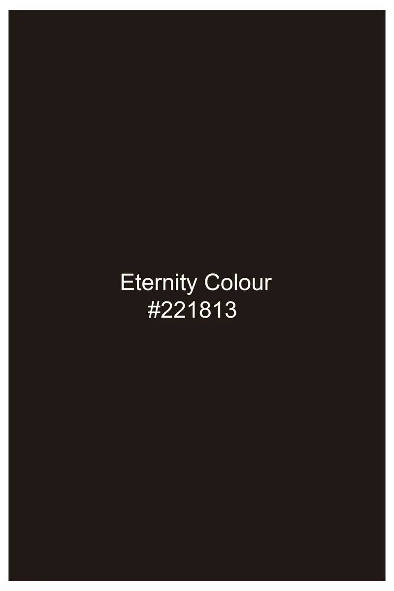 Umbero-Eternity Brown Subtle Sheen Super Soft Premium Cotton Tuxedo Dress Shirt 9