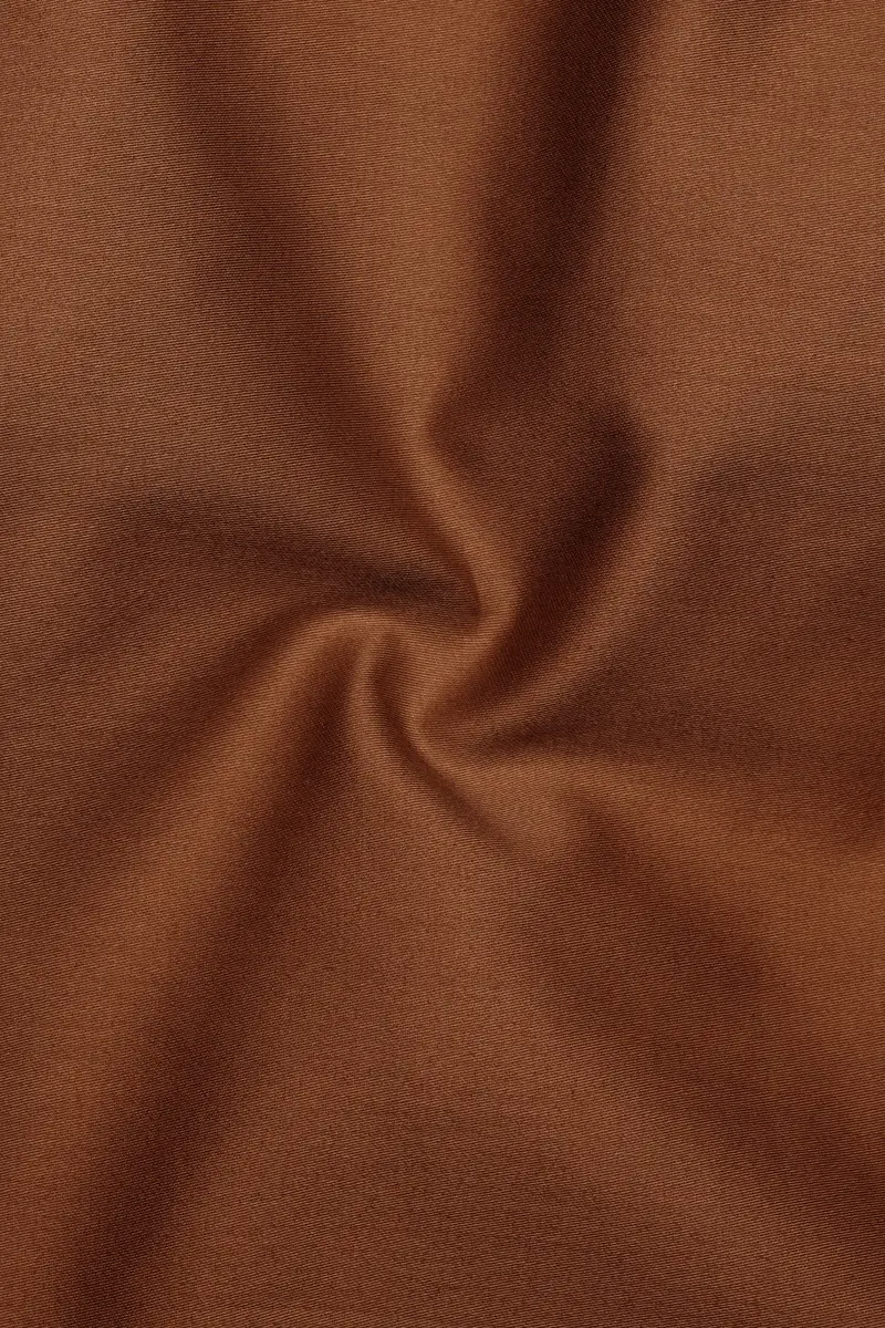 Umbero-Walnut Brown Subtle Sheen Super Soft Premium Cotton Tuxedo Dress Shirt 3