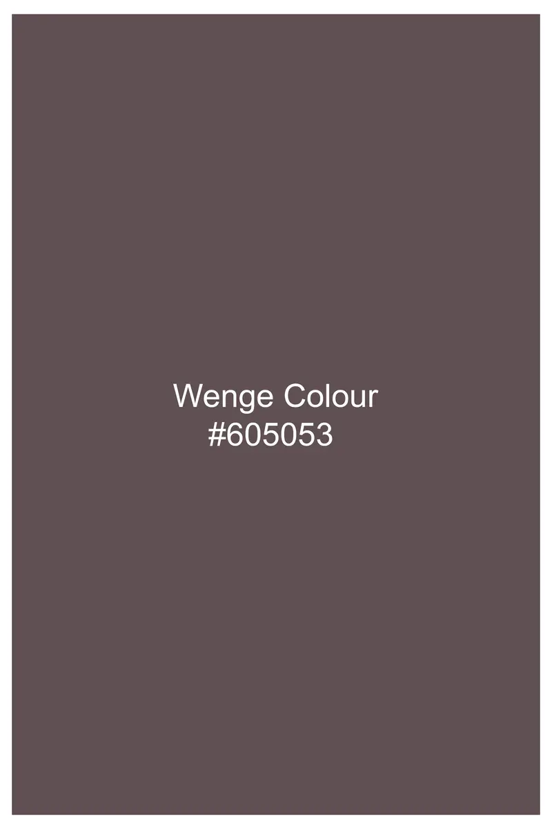 Umbero-Wenge Brown Subtle Sheen Super Soft Premium Cotton Tuxedo Dress Shirt 9