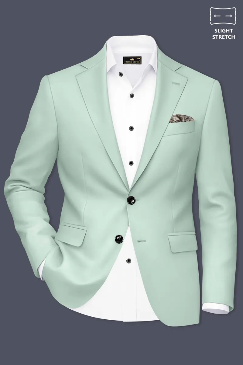 Umbra-Shadow Green Slight Stretch Subtle Sheen Poly-Viscose Single Breasted Suit 10