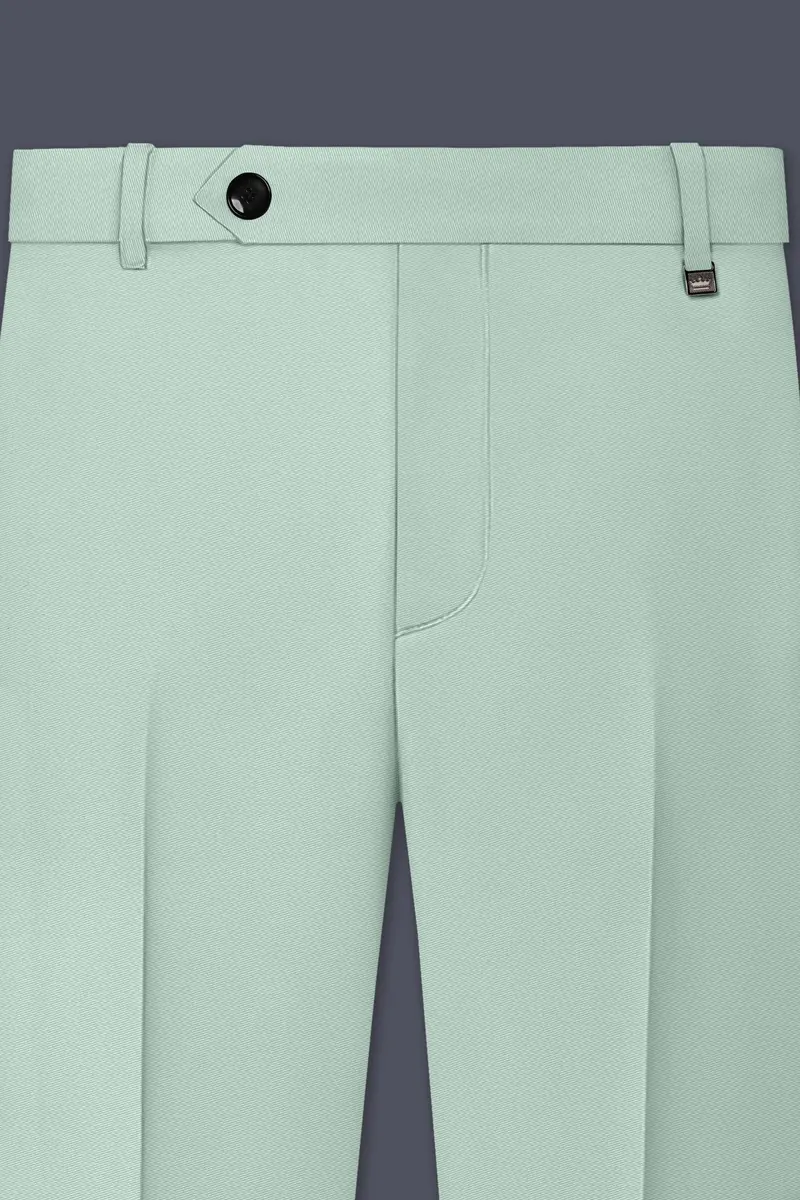 Umbra-Shadow Green Slight Stretch Subtle Sheen Poly-Viscose Single Breasted Suit 12