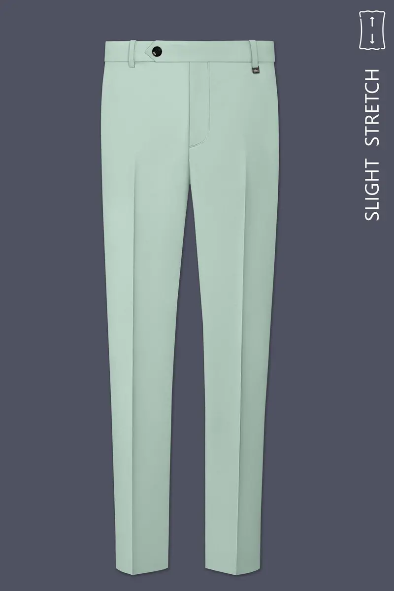 Umbra-Shadow Green Slight Stretch Subtle Sheen Poly-Viscose Single Breasted Suit 13
