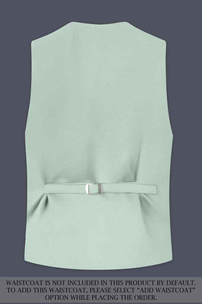 Umbra-Shadow Green Slight Stretch Subtle Sheen Poly-Viscose Single Breasted Suit 17