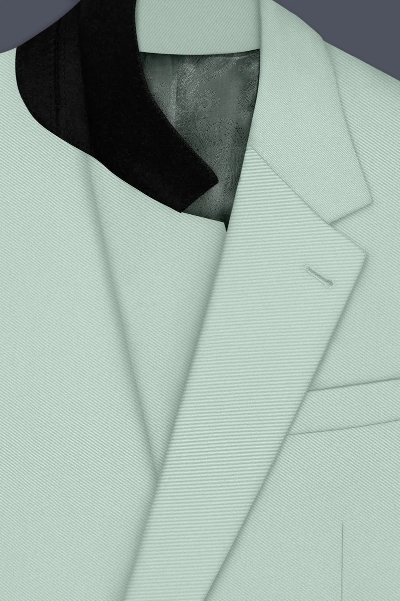 Umbra-Shadow Green Slight Stretch Subtle Sheen Poly-Viscose Single Breasted Suit 5