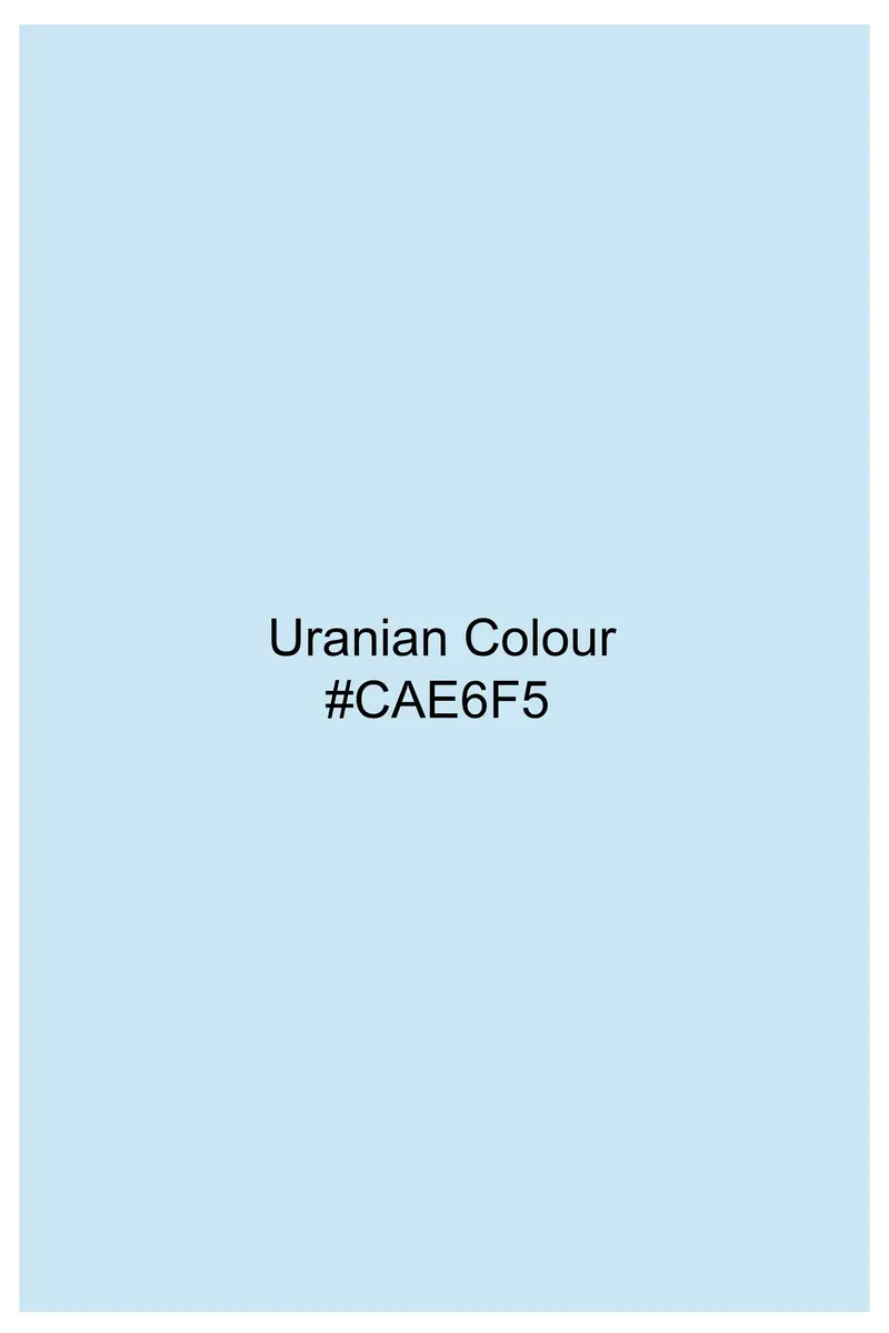 Uranian Blue Subtle Sheen Viscose Kurta Set 9