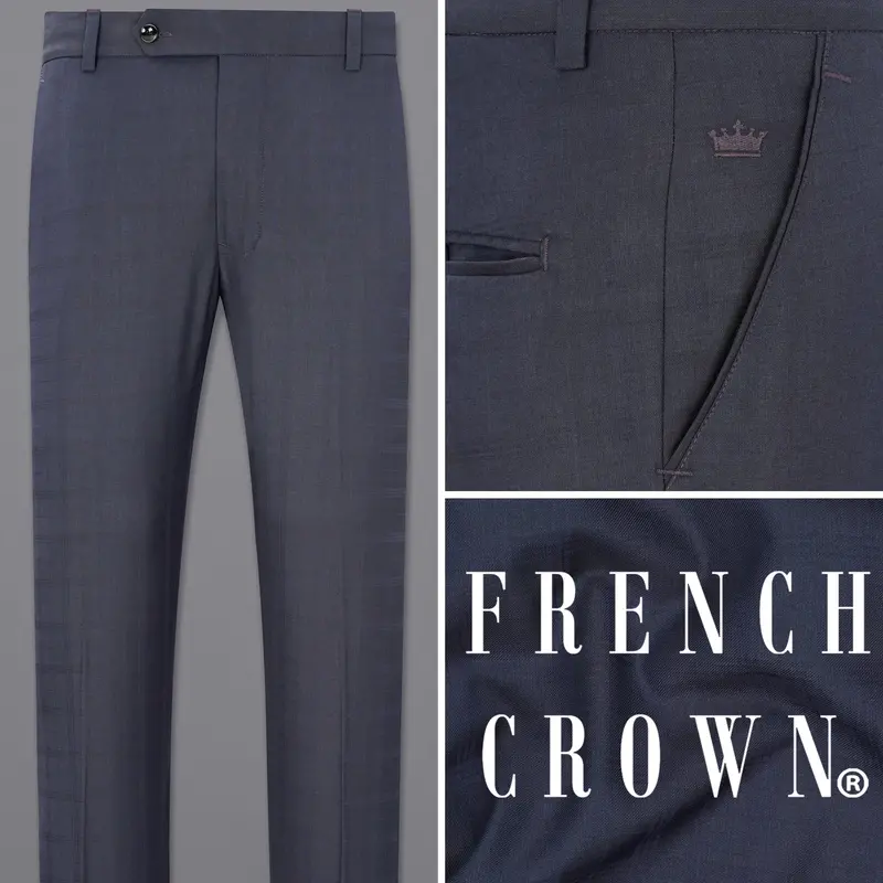 Valhalla Blue Plaid Pant 1