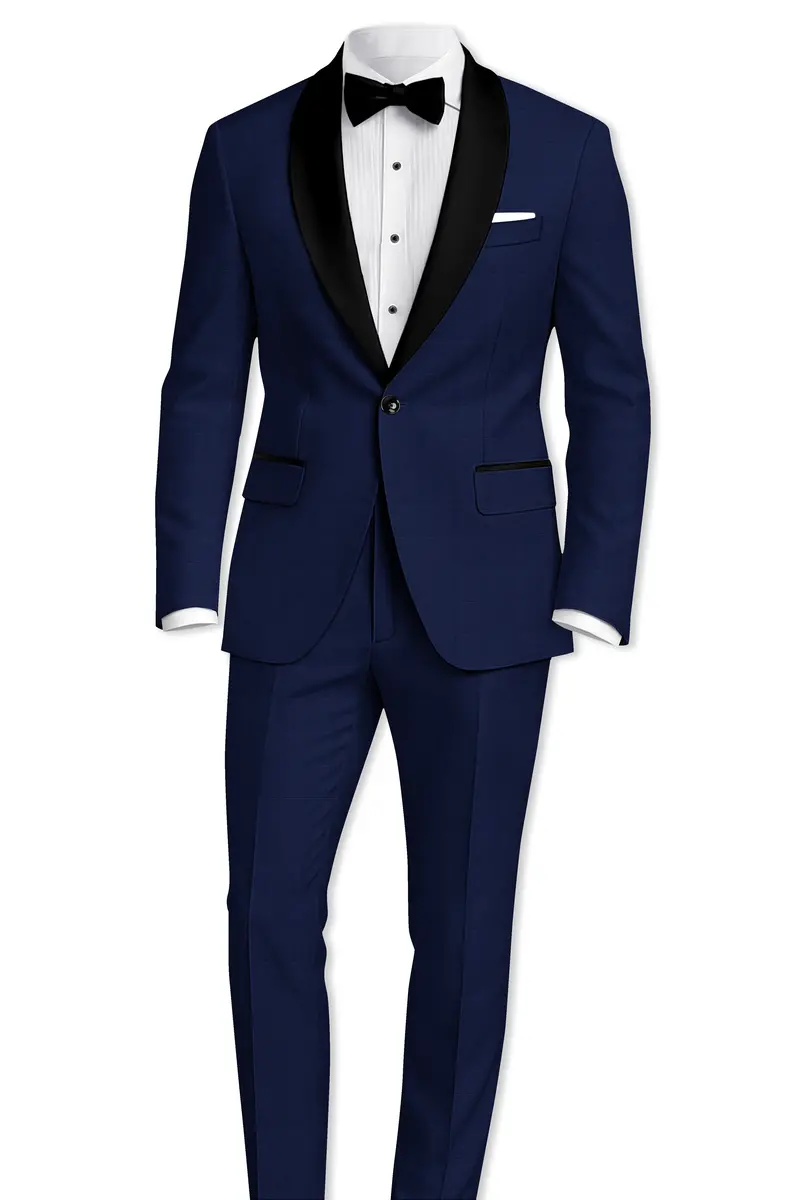 Valhalla Blue Subtle Plaid Wool Rich Pant 7