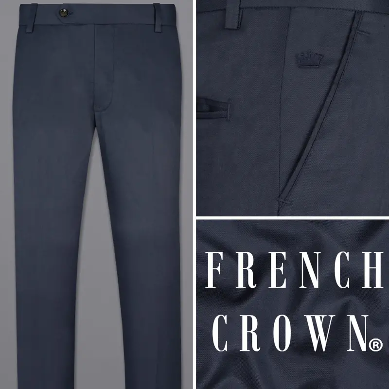 Valhalla Blue Wool Rich Pant 1