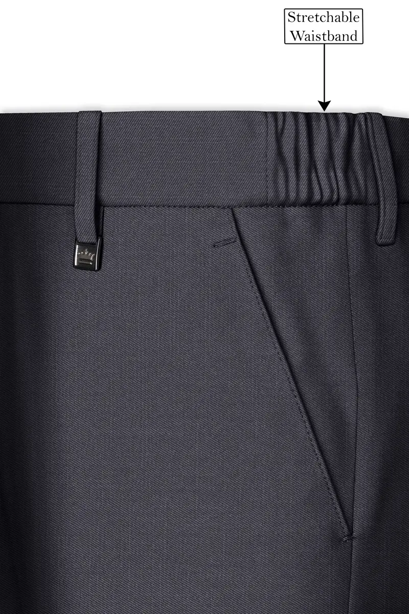Vampire Gray Cross Placket Bandhgala Suit 14