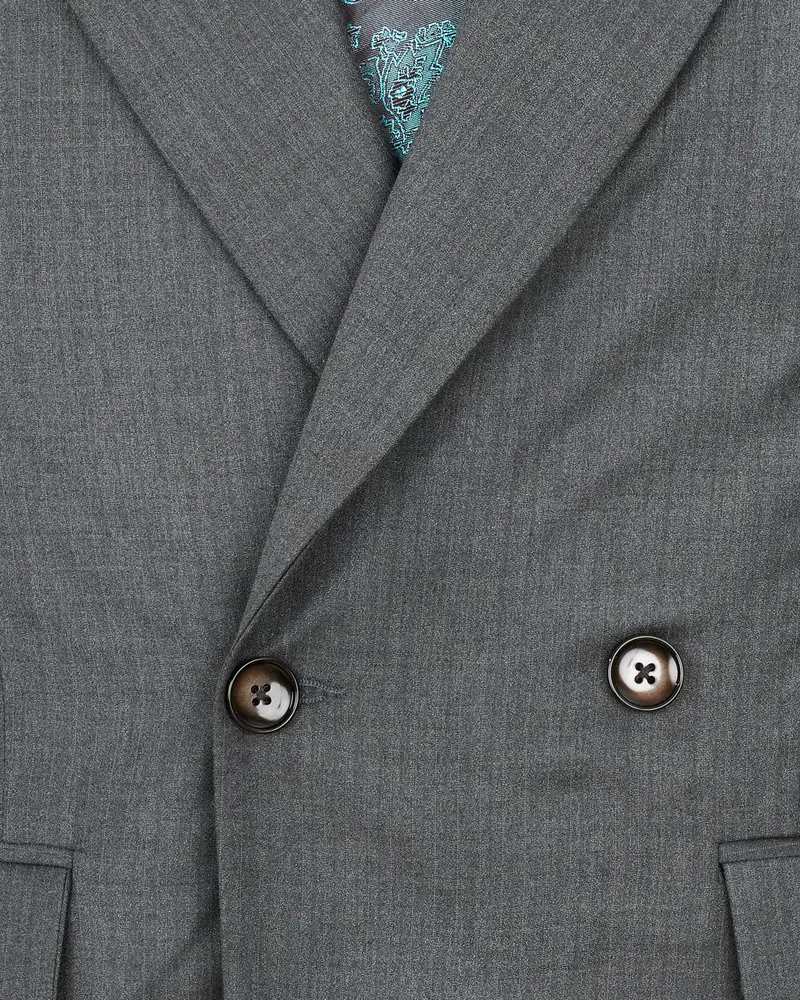 Vampire Gray Double Breasted Designer Suit 5
