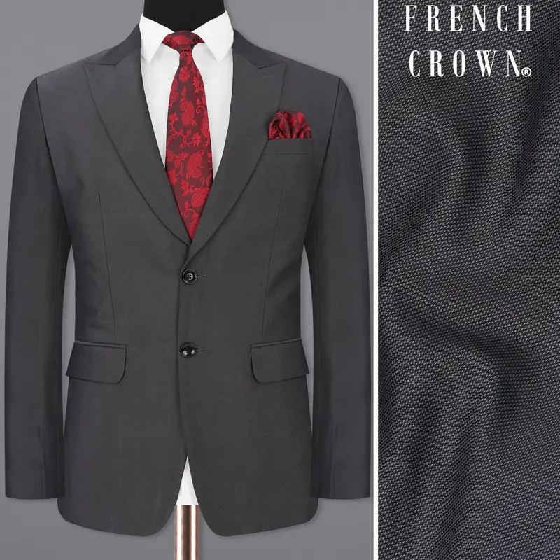 Vampire Gray Single Breasted Blazer 1