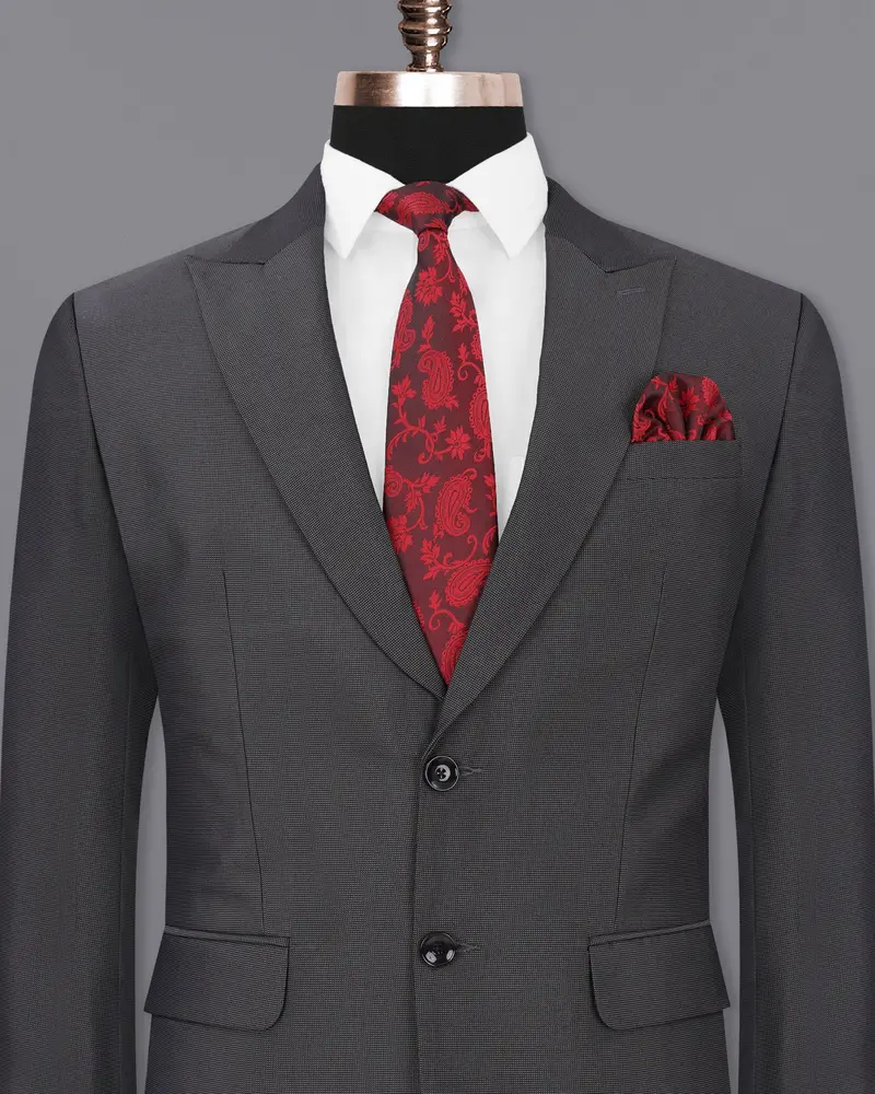 Vampire Gray Single Breasted Blazer 2