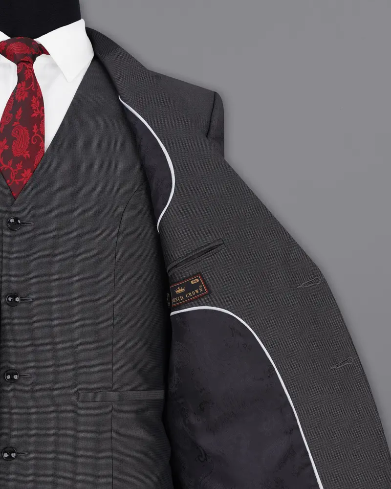 Vampire Gray Single Breasted Blazer 7