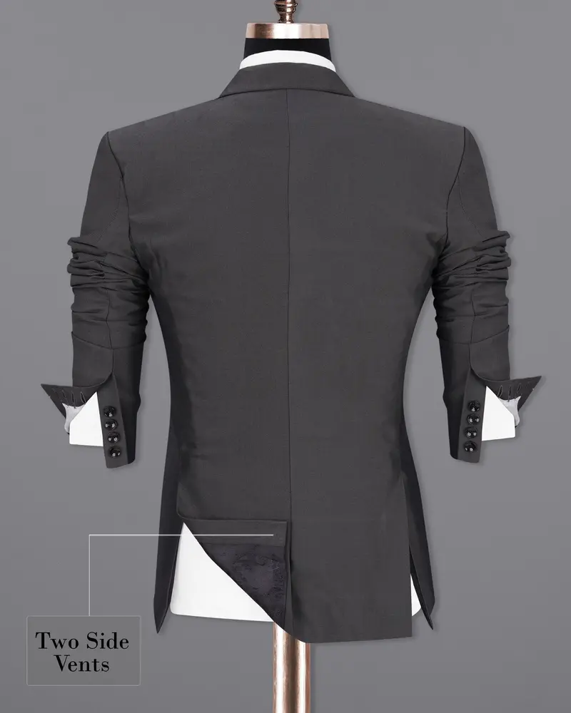 Vampire Gray Single Breasted Blazer 9