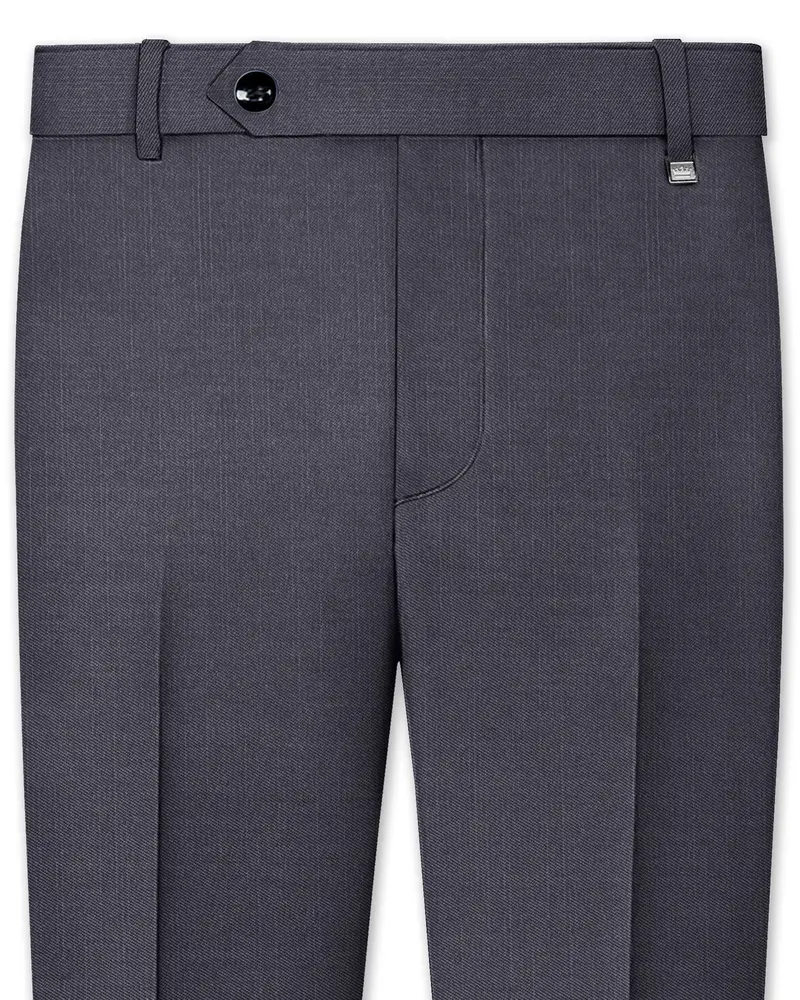Vampire Gray Textured Pant 1