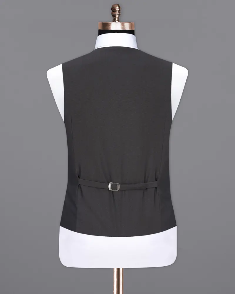 Vampire Gray Textured Waistcoat 6