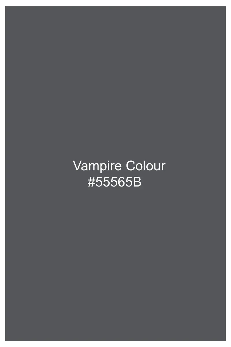 Vampire Gray Textured Wool Rich Pant 7