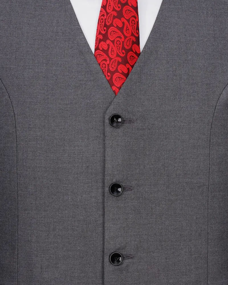 Vampire Light Gray Waistcoat 5