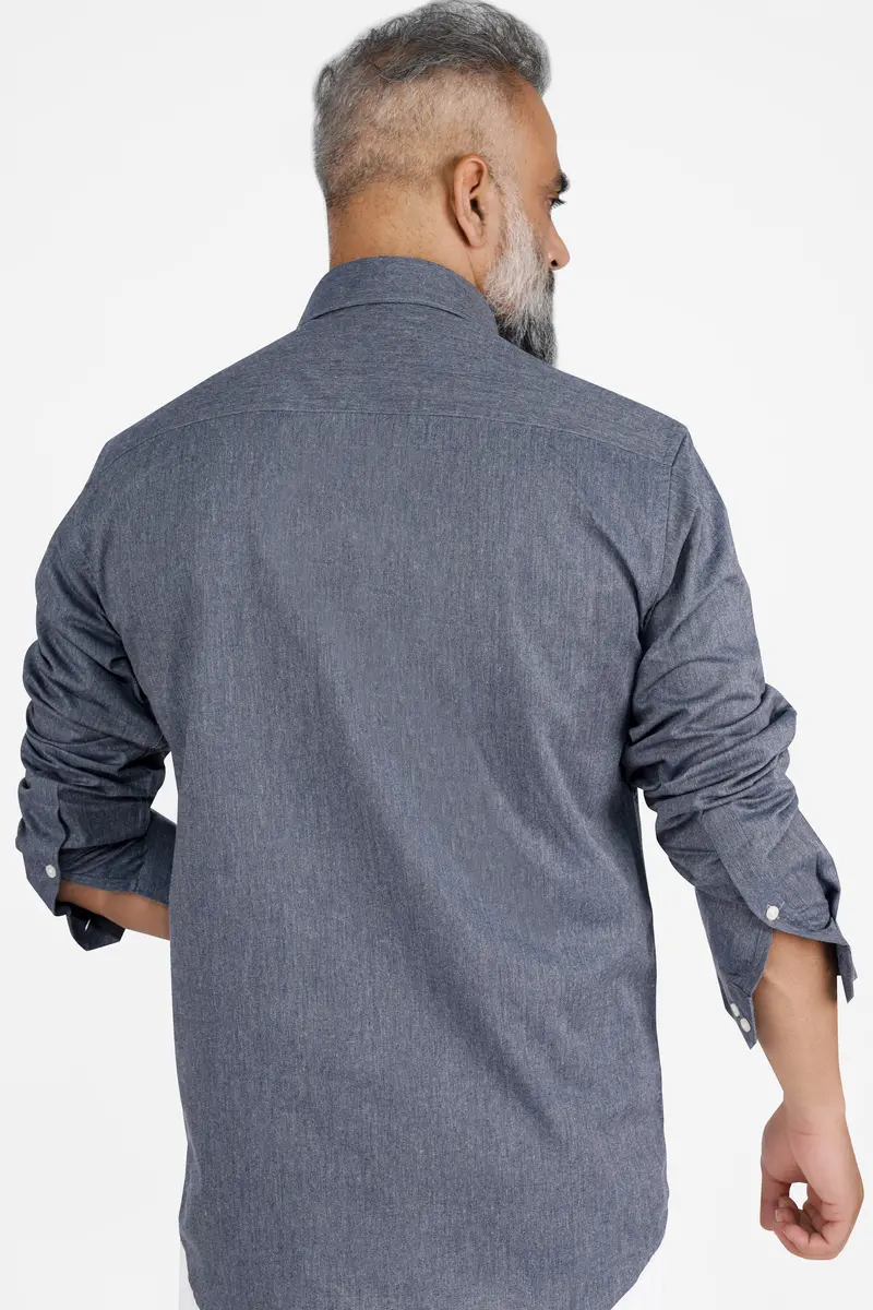 Vampire With Star Dust Gray Royal Oxford Designer Shirt 8