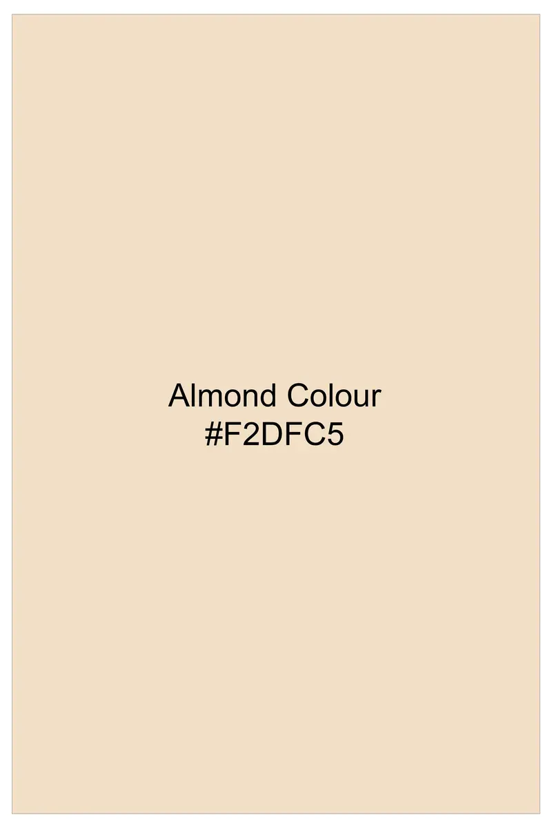 Vanilla-Almond Cream Subtle Sheen Super Soft Premium Cotton Cut Away Collar Dress Shirt 7