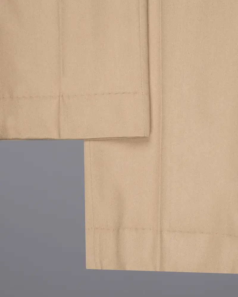 Vanilla Brown Wool Rich Pant 6