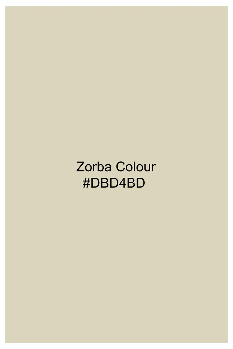 Vanille-Zorba Cream Luxurious Linen Dress Shirt 7
