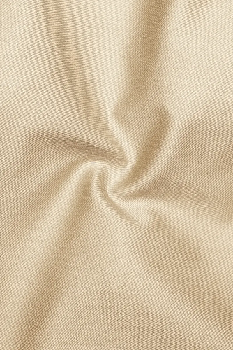 Vanoro-Almond Cream Subtle Sheen Super Soft Premium Cotton Tuxedo Shirt 3