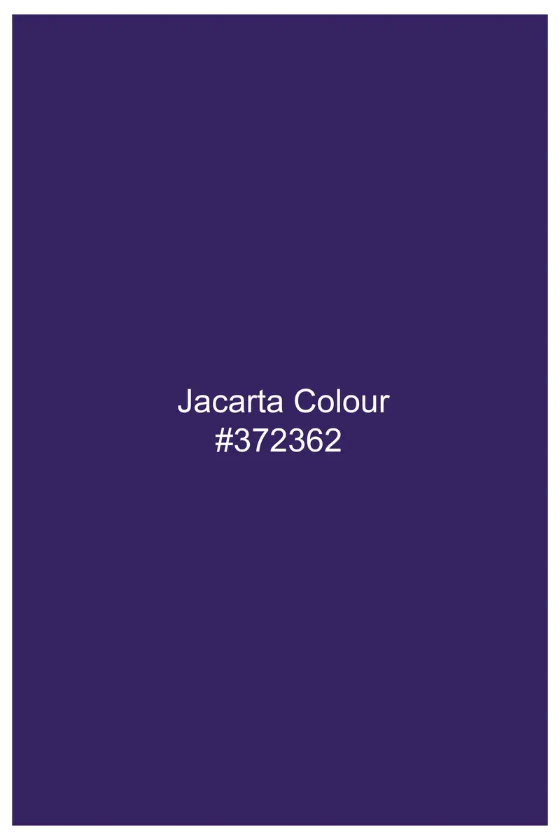 Velaris-Jacarta Purple Velvet Peak Lapel Tuxedo Blazer 10