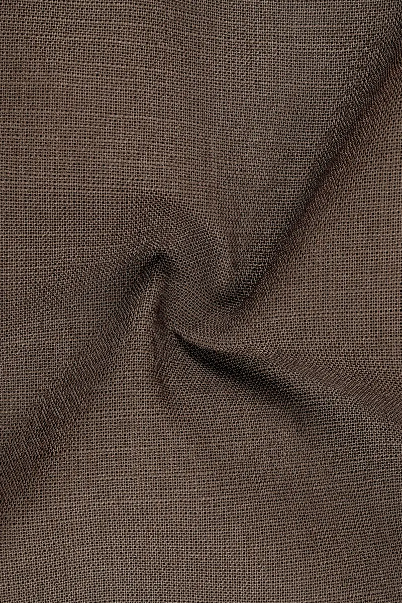 Velbrun-Kabul Brown Luxurious Linen Stretchable Waistband Pant 3