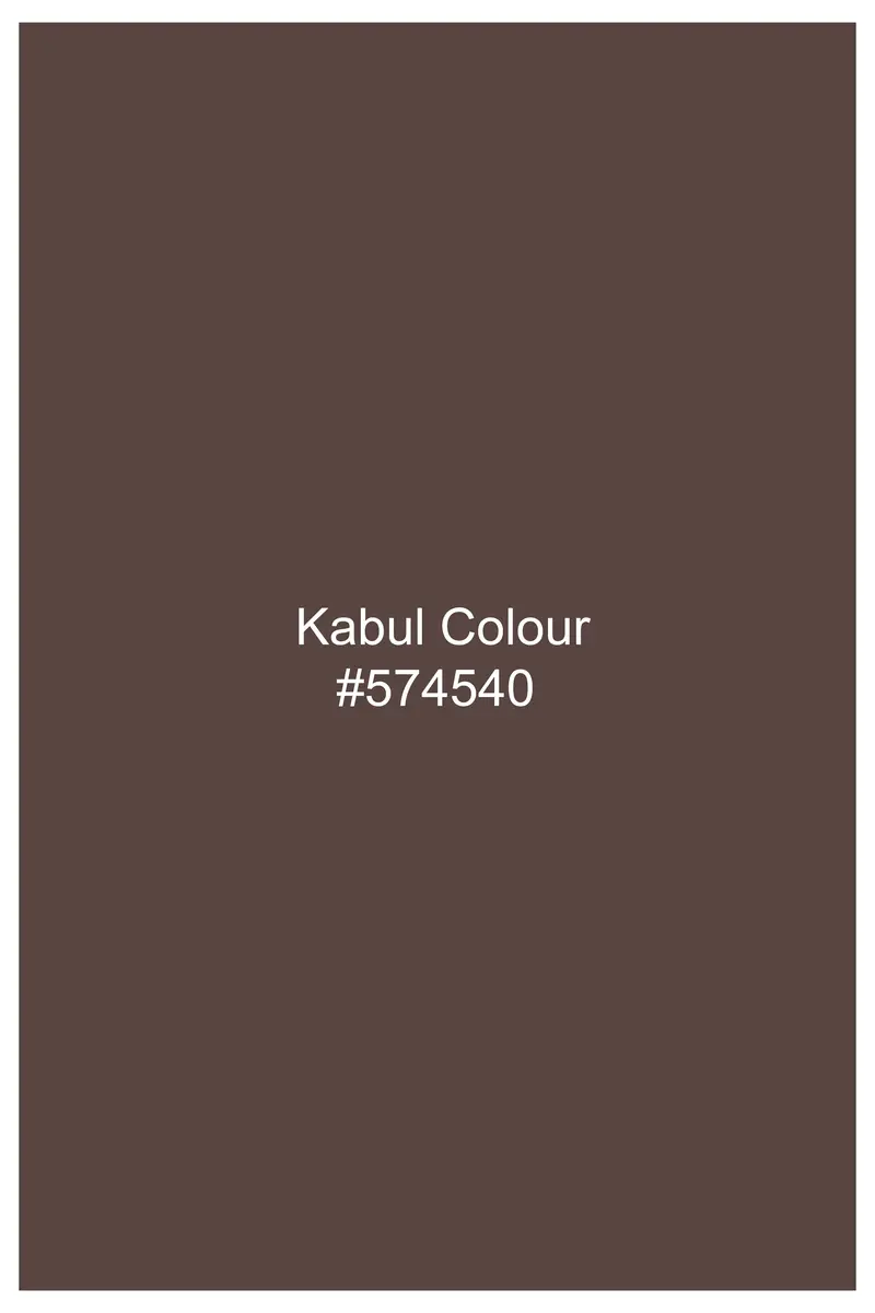 Velbrun-Kabul Brown Luxurious Linen Stretchable Waistband Pant 8