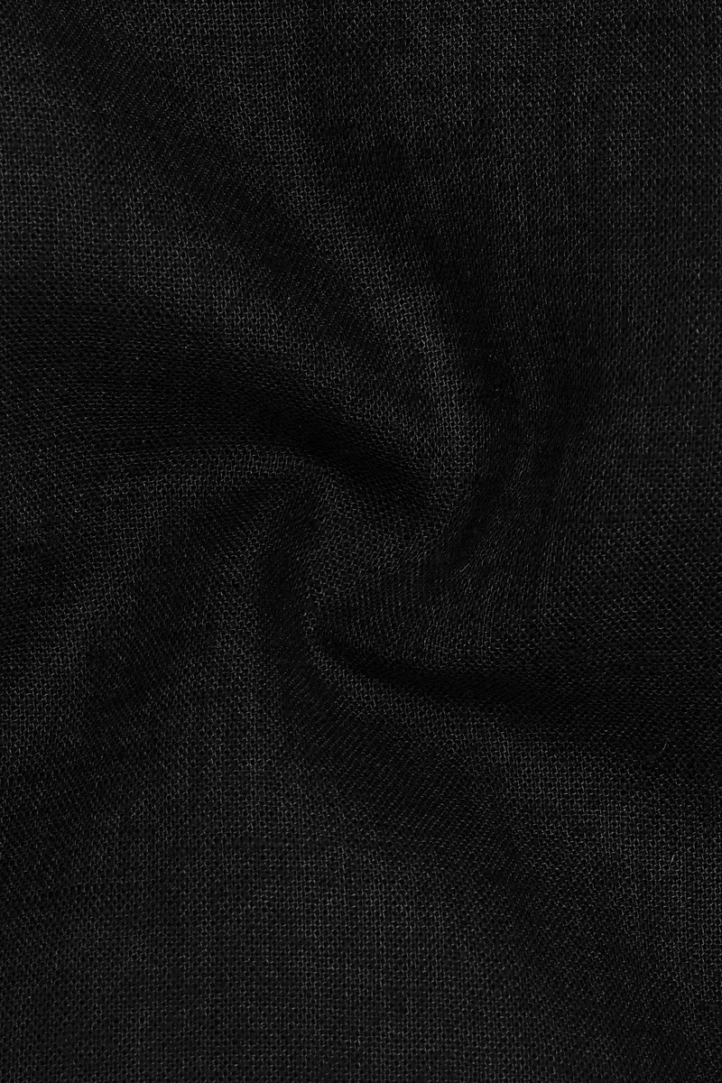Velcino-Charcoal Gray Luxurious Linen Dress Shirt 3