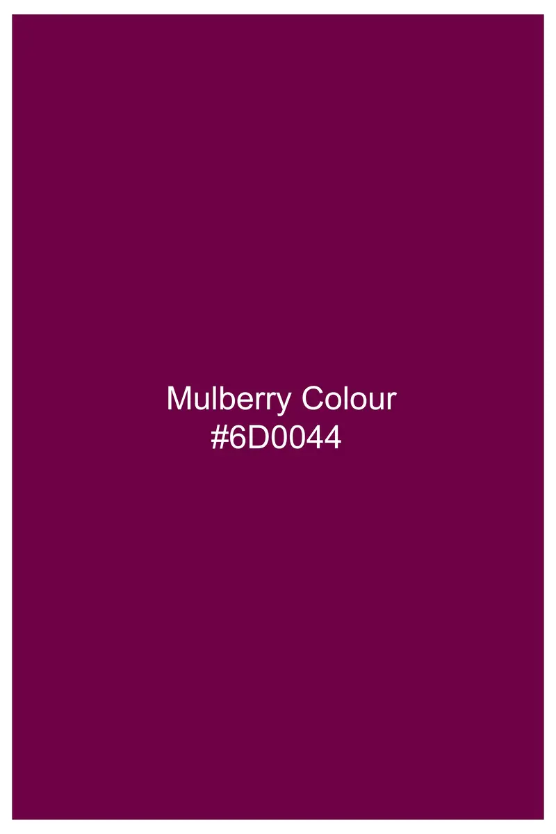 Velcrimora-Mulberry Purple Velvet Peak Lapel Tuxedo Suit 16