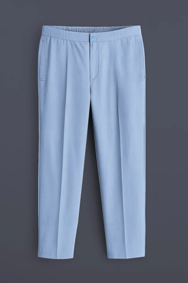 Velistra-Tealish Blue Textured Oxford Super Soft Premium Cotton Lounge Pant 2