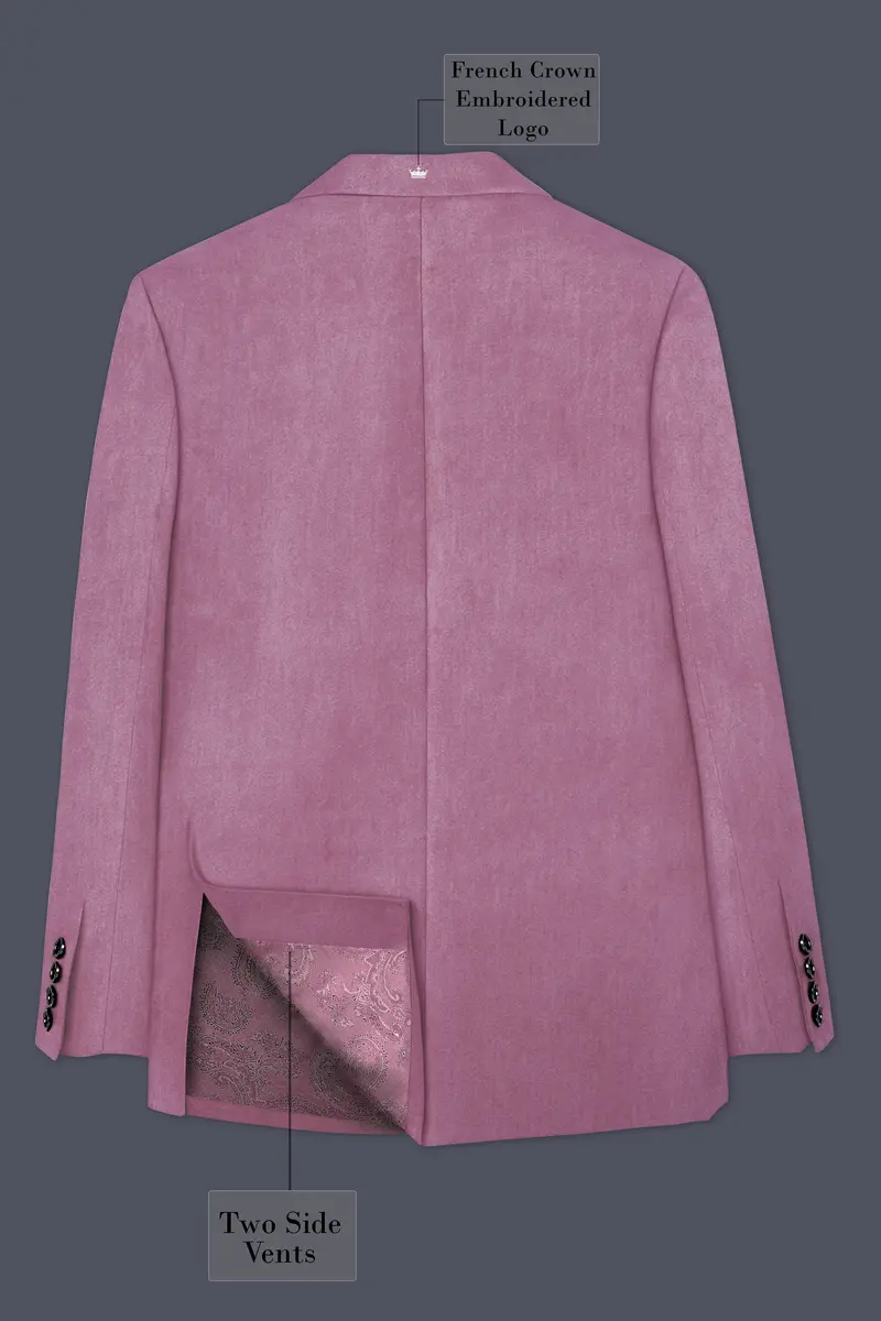 Velrosa-Turkish Rose Velvet Peak Lapel Tuxedo Suit 10