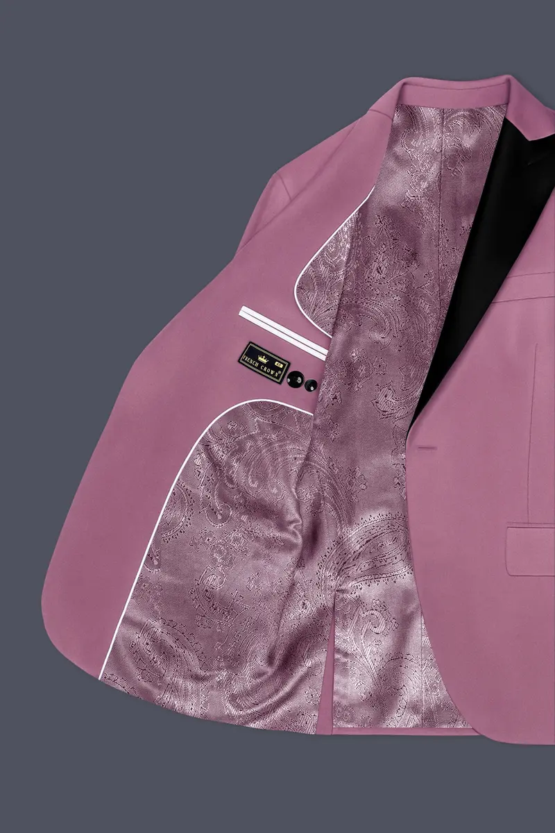Velrosa-Turkish Rose Velvet Peak Lapel Tuxedo Suit 7