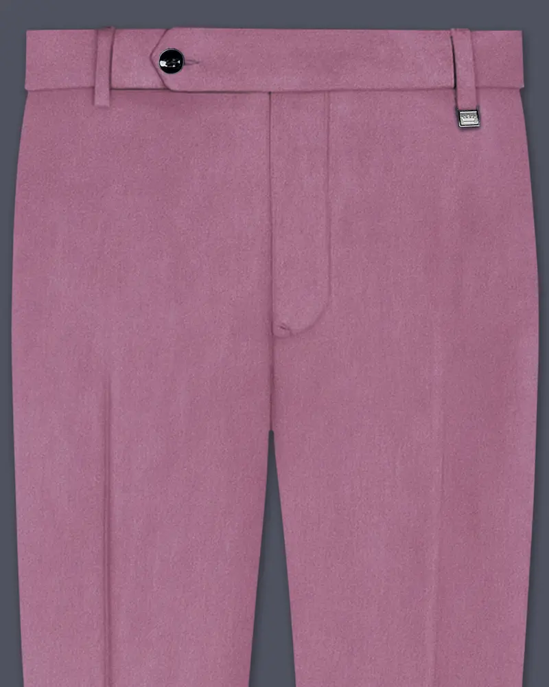 Velrosa-Turkish Rose Velvet Stretchable Waistband Pant 1