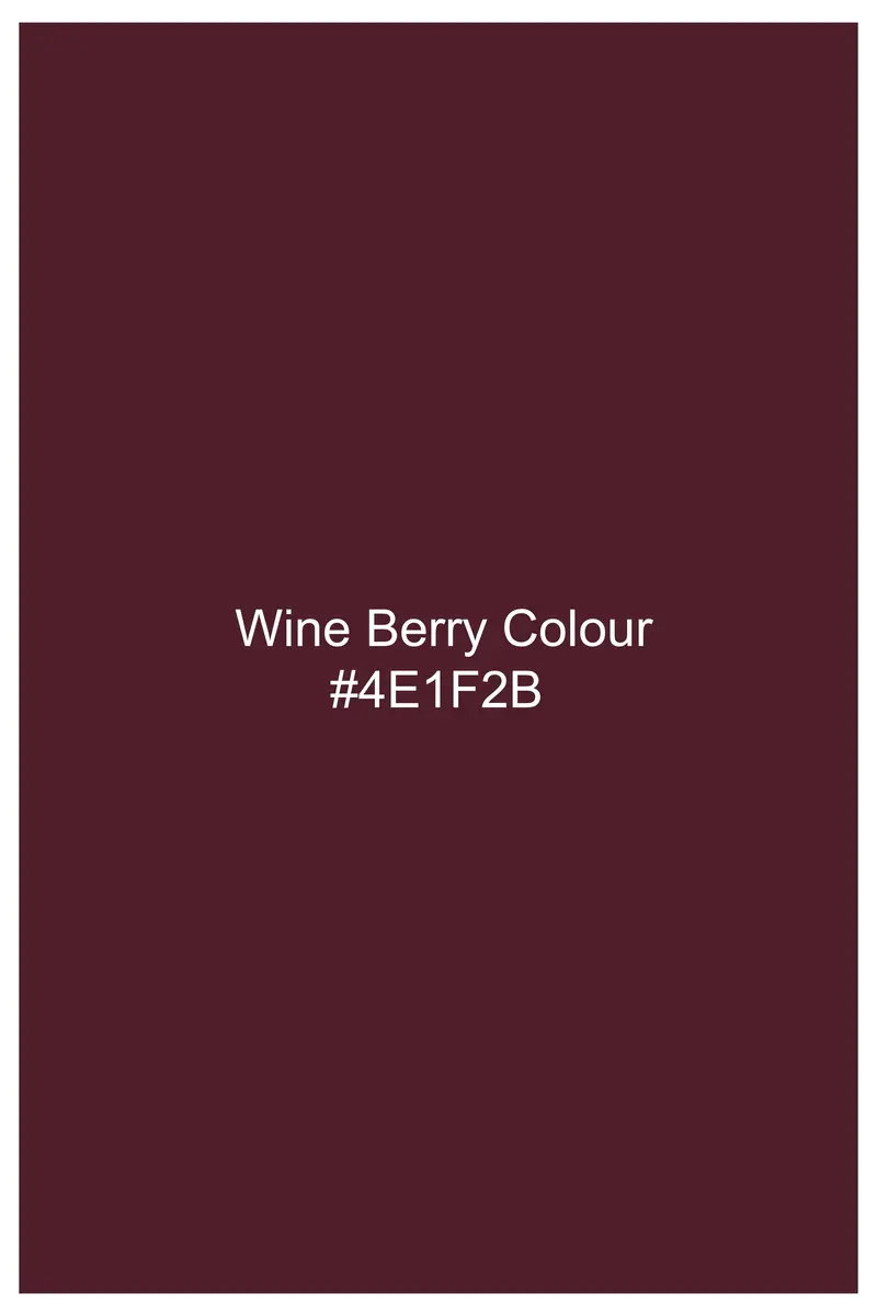 Velvety Merlot-Wine Berry Maroon Printed Subtle Sheen Super Soft Premium Cotton Semi Formal Shirt 7