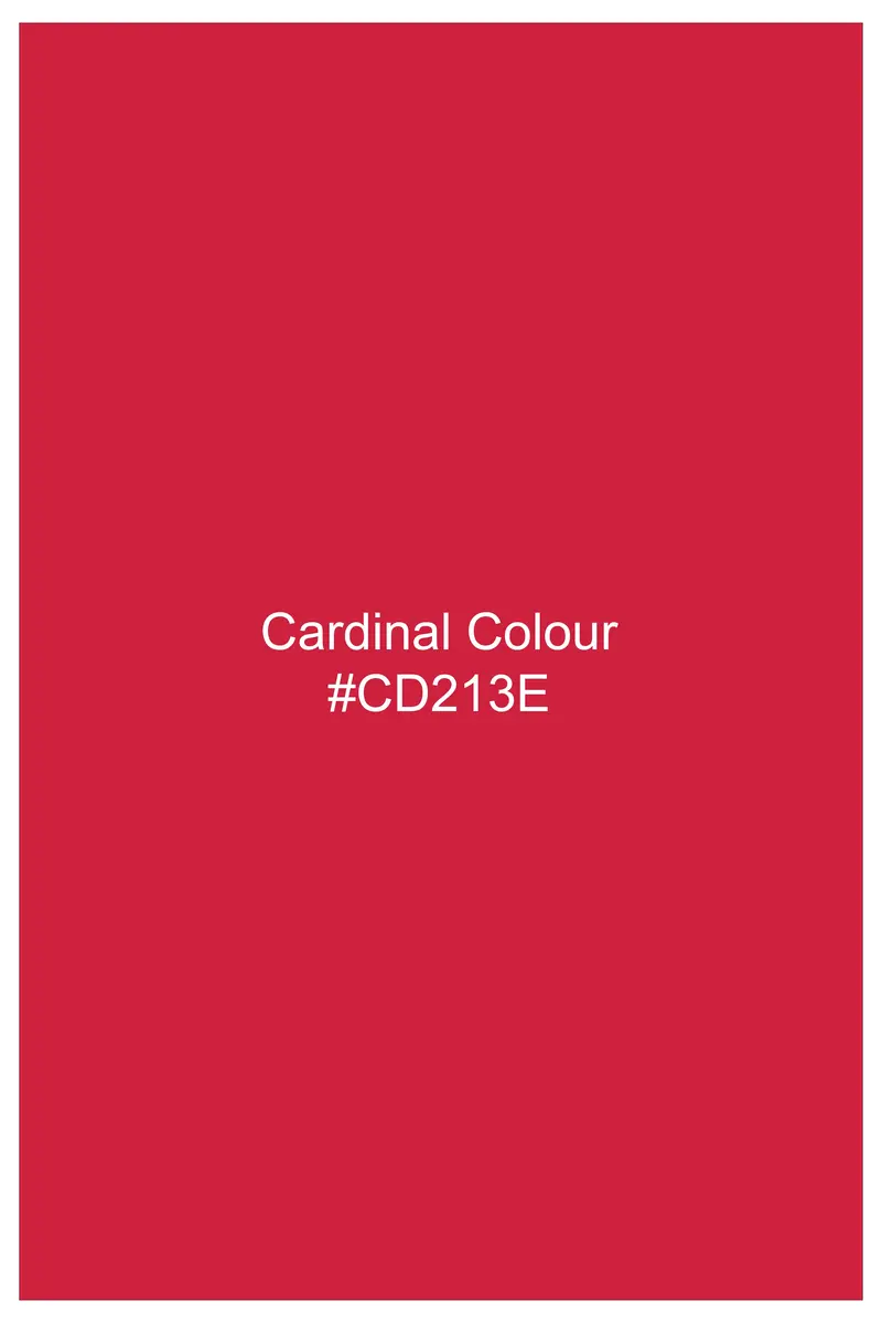 Venetian Rouge-Cardinal Red Subtle Sheen Super Soft Premium Cotton Tuxedo Shirt 11
