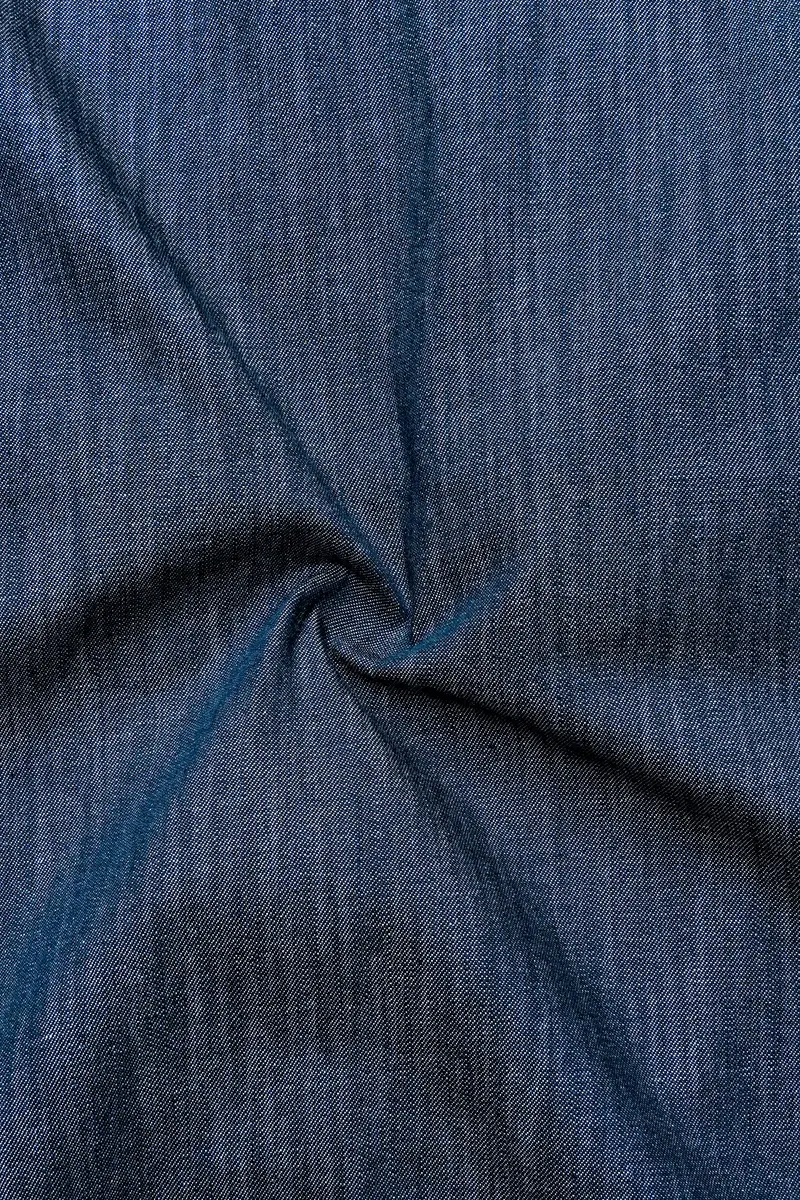 Ventoro Pickled Blue Textured Denim Super Soft Premium Cotton Casual Kurta Shirt 3