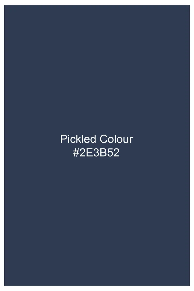 Ventoro Pickled Blue Textured Denim Super Soft Premium Cotton Casual Kurta Shirt 7