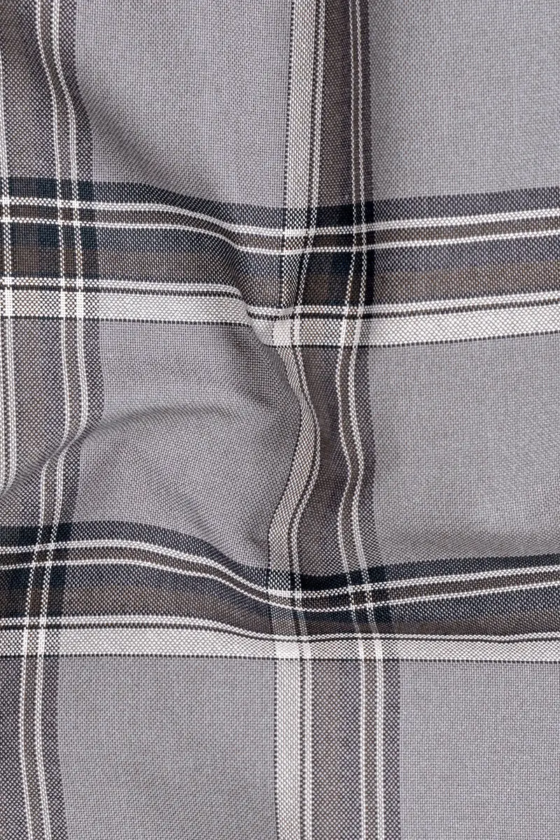 Venus Gray And Matterhorn Plaid Royal Oxford Shirt 2
