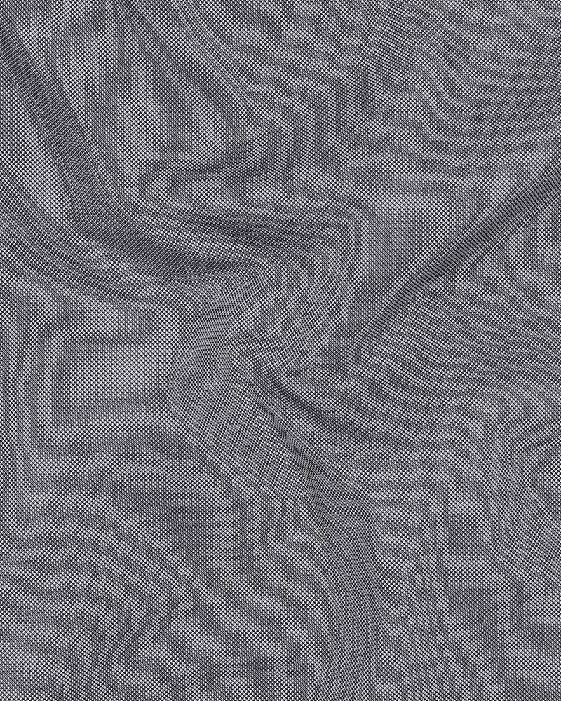 Venus Gray Dobby Textured Premium Giza Cotton Shirt 2