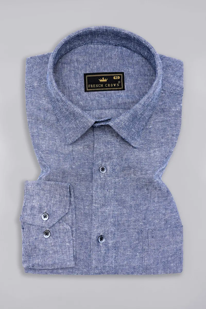 Venus Gray Luxurious Linen Shirt 3